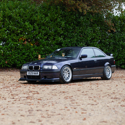 Zento MS2 x BMW E36 Installed in UK Carpark, giving a motorsport ready appearance