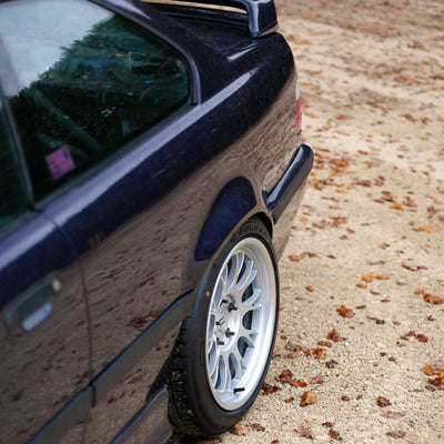 Zento MS2 x BMW E36 Installed in UK Carpark, giving a motorsport ready appearance