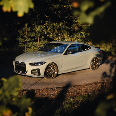 Zento Nova Forged Aluminium Monoblock x BMW 440i Nature Shot, finished in brushed bronze 